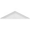 Ekena Millwork Peaked Cap Sunburst Architectural Grade PVC Pediment, 36"W x 10"H x 2"P (Pitch 6/12) PEDPS036X100PKC01 - alternate 6
